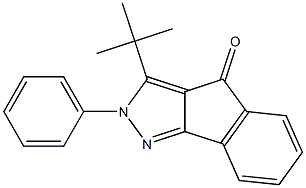 3-(tert-butyl)-2-phenylindeno[1,2-c]pyrazol-4(2H)-one 结构式