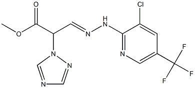 methyl 3-{(E)-2-[3-chloro-5-(trifluoromethyl)-2-pyridinyl]hydrazono}-2-(1H-1,2,4-triazol-1-yl)propanoate