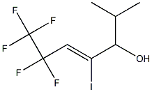 6,6,7,7,7-pentafluoro-4-iodo-2-methylhept-4-en-3-ol Structure