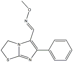 6-phenyl-2,3-dihydroimidazo[2,1-b][1,3]thiazole-5-carbaldehyde O-methyloxime Struktur