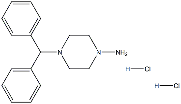 4-benzhydrylpiperazin-1-amine dihydrochloride Structure
