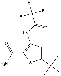 5-(tert-butyl)-3-[(2,2,2-trifluoroacetyl)amino]thiophene-2-carboxamide