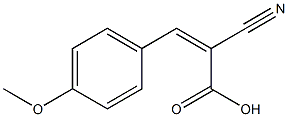 (Z)-2-cyano-3-(4-methoxyphenyl)-2-propenoic acid Struktur