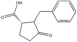 (1S)-2-benzyl-3-oxocyclopentanecarboxylic acid Structure