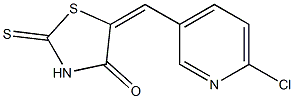5-[(E)-(6-chloro-3-pyridinyl)methylidene]-2-thioxo-1,3-thiazolan-4-one
