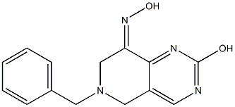 (8E)-6-benzyl-2-hydroxy-6,7-dihydropyrido[4,3-d]pyrimidin-8(5H)-one oxime Structure