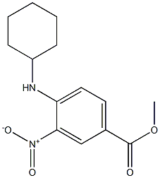 methyl 4-(cyclohexylamino)-3-nitrobenzenecarboxylate Structure