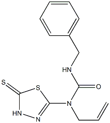 N-allyl-N'-benzyl-N-(5-thioxo-4,5-dihydro-1,3,4-thiadiazol-2-yl)urea Structure