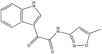 2-(1H-indol-3-yl)-N-(5-methyl-3-isoxazolyl)-2-oxoacetamide|