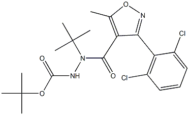 tert-butyl 2-(tert-butyl)-2-{[3-(2,6-dichlorophenyl)-5-methyl-4-isoxazolyl]carbonyl}-1-hydrazinecarboxylate