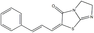 2-(3-phenylprop-2-enylidene)-2,3,5,6-tetrahydroimidazo[2,1-b][1,3]thiazol-3-one Structure