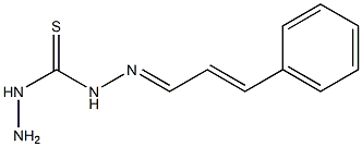 2-(3-phenylprop-2-enylidene)hydrazine-1-carbothiohydrazide Struktur