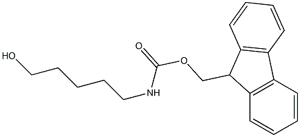 9H-9-fluorenylmethyl N-(5-hydroxypentyl)carbamate 结构式