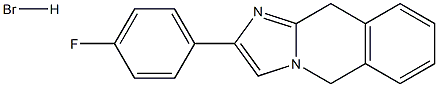 2-(4-fluorophenyl)-5,10-dihydroimidazo[1,2-b]isoquinoline hydrobromide