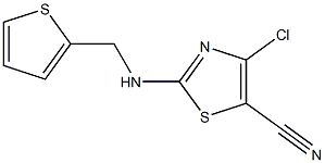 4-chloro-2-[(2-thienylmethyl)amino]-1,3-thiazole-5-carbonitrile Structure