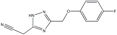 2-{3-[(4-fluorophenoxy)methyl]-1H-1,2,4-triazol-5-yl}acetonitrile