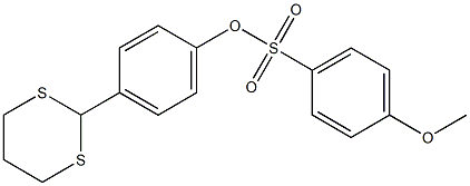 4-(1,3-dithian-2-yl)phenyl 4-methoxybenzenesulfonate Structure