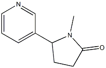 1-methyl-5-(3-pyridyl)pyrrolidin-2-one Structure