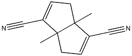 3a,6a-dimethyl-3,3a,6,6a-tetrahydropentalene-1,4-dicarbonitrile Struktur