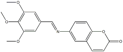 6-[(3,4,5-trimethoxybenzylidene)amino]-2H-chromen-2-one