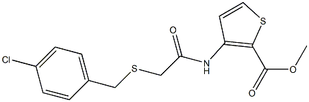 methyl 3-({2-[(4-chlorobenzyl)thio]acetyl}amino)thiophene-2-carboxylate