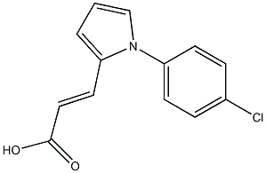 (E)-3-(1-(4-chlorophenyl)-1H-pyrrol-2-yl)acrylic acid Struktur