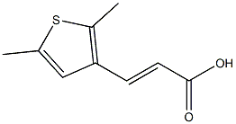 (E)-3-(2,5-dimethylthiophen-3-yl)acrylic acid Struktur