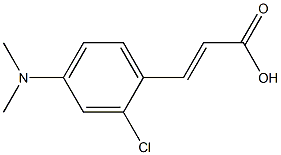 (E)-3-(2-chloro-4-(dimethylamino)phenyl)acrylic acid Struktur