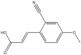 (E)-3-(2-cyano-4-methoxyphenyl)acrylic acid Struktur