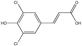 (E)-3-(3,5-dichloro-4-hydroxyphenyl)acrylic acid Structure