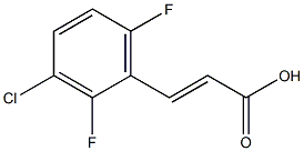(E)-3-(3-chloro-2,6-difluorophenyl)acrylic acid Struktur