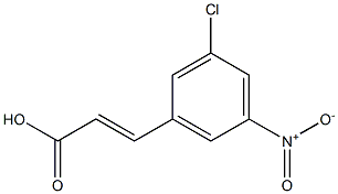 (E)-3-(3-chloro-5-nitrophenyl)acrylic acid Struktur