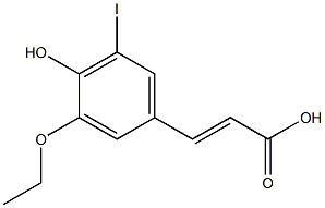 (E)-3-(3-ethoxy-4-hydroxy-5-iodophenyl)acrylic acid