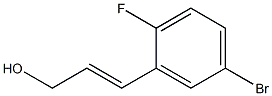 (E)-3-(5-bromo-2-fluorophenyl)prop-2-en-1-ol Struktur
