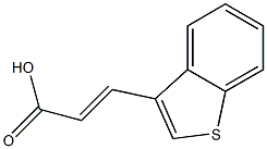 (E)-3-(benzo[b]thiophen-3-yl)acrylic acid Struktur
