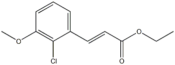 (E)-ethyl 3-(2-chloro-3-methoxyphenyl)acrylate Struktur