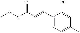 (E)-ethyl 3-(2-hydroxy-4-methylphenyl)acrylate Structure