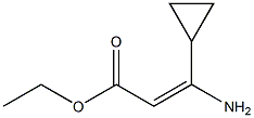 (E)-ethyl 3-amino-3-cyclopropylacrylate Struktur