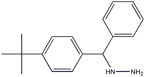 1-((4-tert-butylphenyl)(phenyl)methyl)hydrazine Structure