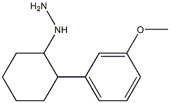 1-(2-(3-methoxyphenyl)cyclohexyl)hydrazine Struktur