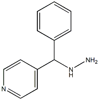 1-(phenyl(pyridin-4-yl)methyl)hydrazine Struktur
