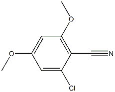 2-chloro-4,6-dimethoxybenzonitrile Structure
