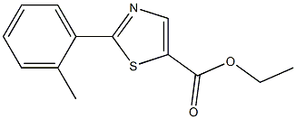 2-O-TOLYL-THIAZOLE-5-CARBOXYLIC ACID ETHYL ESTER Structure