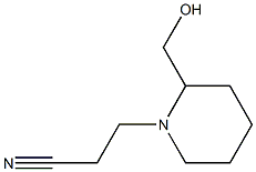 3-(2-(hydroxymethyl)piperidin-1-yl)propanenitrile Structure