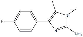 4-(4-fluorophenyl)-1,5-dimethyl-1H-imidazol-2-amine Struktur