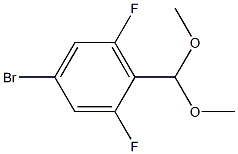 4-BROMO-2,6-DIFLUOROBENZALDEHYDE DIMETHYL ACETAL 结构式
