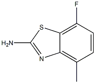 7-fluoro-4-methylbenzo[d]thiazol-2-amine Struktur