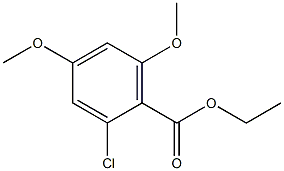 ethyl 2-chloro-4,6-dimethoxybenzoate Struktur