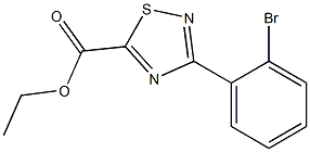 ethyl 3-(2-bromophenyl)-1,2,4-thiadiazole-5-carboxylate Structure