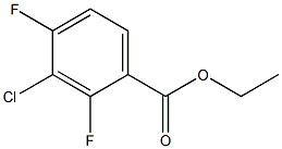 ethyl 3-chloro-2,4-difluorobenzoate,,结构式